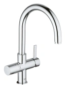 Смеситель для кухни GROHE Blue Pure с функцией фильтрации, без фильтра в комплекте, хром (33251000)