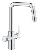 Смеситель для кухни GROHE Blue Pure Start с функцией фильтрации, без фильтра в комплекте, хром (30595000)