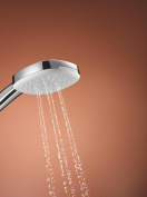 Душевой гарнитур GROHE Tempesta Cube 110 с мыльницей, 3 режима струи, душевая штанга 600 мм, 7,4 л/мин, хром (27576003/U1), уцененный товар