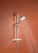 Душевой гарнитур GROHE Tempesta Cube 110 с мыльницей, 3 режима струи, душевая штанга 600 мм, 13,5 л/мин, хром (27929003)