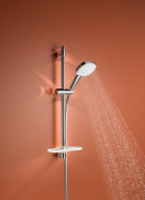 Душевой гарнитур GROHE Tempesta Cube 110 с мыльницей, 3 режима струи, душевая штанга 600 мм, 7,4 л/мин, хром (27576003/U1), уцененный товар