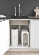 Смеситель для кухонной мойки GROHE Blue Home с системой фильтрации, охлаждения и газирования воды, суперсталь (31455DC0)