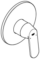 Смеситель для душа GROHE Eurosmart Cosmopolitan скрытого монтажа, в комплекте с монтажной частью, хром (32880000)