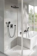 Верхний душ GROHE Tempesta Cube 250, 9,5 л/мин, 1 режим, 380 мм, черный матовый (266872430)