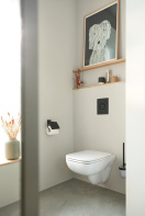 Держатель для туалетной бумаги GROHE Essentials с крышкой, матовый черный (1024652430)