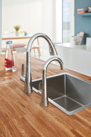 Мойка GROHE K700 60-S 55/45 1.0, нержавеющая сталь (31726SD0)