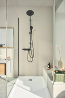 Термостат для душа GROHE Grohtherm 1000 внешнего монтажа, матовый черный (348142433)