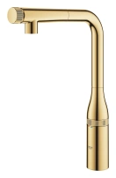 Смеситель для кухни GROHE Essence SmartControl с вытяжным изливом, холодный рассвет глянец (31615GL0)