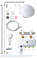 Душевая система GROHE Euphoria SmartControl System 310 Duo с термостатом для душа, хром (26507000/UA), уцененный товар
