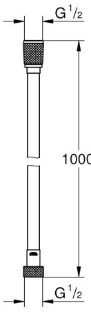 Готовый комплект для гигиенического душа GROHE BauEdge, хром (NH0007)