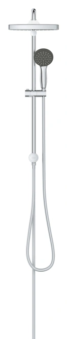 Душевая система GROHE Vitalio Start System 250 Cube Flex с переключателем потоков, хром (26698000)