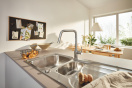 Смеситель для кухни GROHE Eurosmart с вытяжной лейкой, хром (30619000)