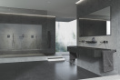Внешняя часть термостата для душа GROHE Allure скрытого монтажа на 2 потребителя, квадратная, темный графит глянец (29181A02)