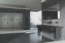 Внешняя часть термостата для душа GROHE Allure скрытого монтажа на 2 потребителя, квадратная, темный графит глянец (29181A02)