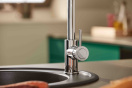Смеситель для кухни GROHE BauClassic с выдвижной лейкой, хром (30573000)