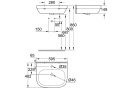 Раковина GROHE Euro Ceramic + Смеситель для раковины GROHE Eurosmart New с донным клапаном (NC0003)
