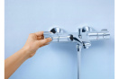 Душевая система GROHE New Tempesta 200 с термостатом для ванны, хром (NB0032)