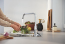 Смеситель для кухни GROHE Eurosmart для монтажа перед окном, хром (30618000)