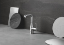 Смеситель для раковины GROHE Essence с донным клапаном, L-size, суперсталь (24174DC1)