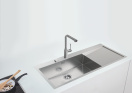 Смеситель для кухни GROHE Essence с вытяжным изливом 2jet, суперсталь (30504DC0)