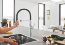 Смеситель для кухни GROHE Essence, хром (30503000)