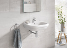 Раковина GROHE Euro Ceramic + Смеситель для раковины GROHE Eurosmart New с донным клапаном (NC0003)