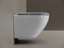 Подвесной унитаз Ceramicanova Вихрь безободковый, смыв Торнадо, белый (CN11007T)