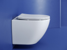 Подвесной унитаз Ceramicanova Метрополь безободковый, смыв Торнадо, белый (CN4002T)