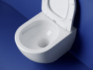 Подвесной унитаз Ceramicanova Метрополь безободковый, смыв Торнадо, белый (CN4002T)