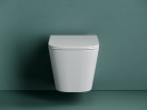 Подвесной унитаз Ceramicanova Союз безободковый, смыв Торнадо, белый (CN4009T)