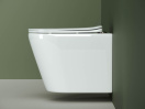 Подвесной унитаз Ceramicanova Ореол безободковый, белый (CN1804)