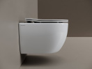 Подвесной унитаз Ceramicanova Игра безободковый, смыв Торнадо, белый (CN3001T)