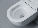 Подвесной унитаз Ceramicanova Альба безободковый, смыв Торнадо, белый (CN11005T)