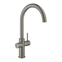 Смеситель для кухни GROHE Blue Home с системой фильтрации, охлаждения и газирования воды, Wi-Fi, темный графит матовый (31455AL1)