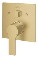 Внешняя часть смесителя для ванны GROHE Allure скрытого монтажа на 3 потребителя, квадратная, холодный рассвет матовый (29176GN1)