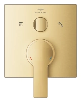 Внешняя часть смесителя для ванны GROHE Allure скрытого монтажа на 3 потребителя, квадратная, холодный рассвет матовый (29176GN1)