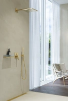Внешняя часть смесителя для ванны GROHE Allure скрытого монтажа на 3 потребителя, квадратная, холодный рассвет матовый (29176GN1)