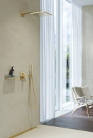 Внешняя часть смесителя для ванны GROHE Allure скрытого монтажа на 3 потребителя, квадратная, холодный рассвет матовый (29176GN1)