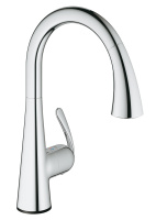 Смеситель для кухни GROHE Zedra Touch сенсорный, с вытяжным душем 2jet, хром (30219001)