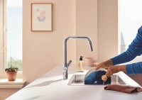 Смеситель для кухни GROHE Blue Pure Start с функцией фильтрации, без фильтра в комплекте, хром (30595000)