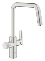 Смеситель для кухни GROHE Blue Pure Start с функцией фильтрации, без фильтра в комплекте, суперсталь (30595DC0)