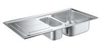 Мойка GROHE из нержавеющей стали с корзинчатым вентилем, оборачиваемая, K300 60 -S 97/50 1.5 (31564SD0)