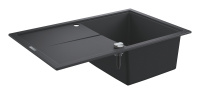 Мойка GROHE K400, 780 x 500 мм, черный гранит (31639AP0)