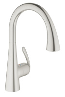 Смеситель для кухни GROHE Zedra с вытяжным душем 2jet, нержавеющая сталь (32294SD1)