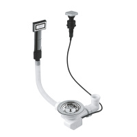 Комплект слива GROHE с эксцентриковым управлением и переливом, хром (40953000)