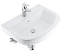 Набор для ванной: раковина, смеситель StartFlow и сифон, GROHE Bau Ceramic (39472000)