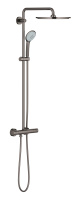 Душевая система GROHE Euphoria System 310 с термостатом для душа, темный графит глянцевый (26075A00)