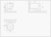 Комплект инсталляции GROHE Rapid SL NW0145/S с унитазом Aquatek ПОЛАРИС AQ0700-01 и сиденьем с микролифтом (NW0334)