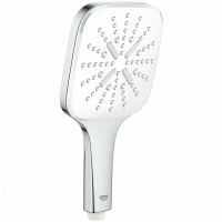 Ручной душ GROHE Rainshower SmartActive 130 Cube, 15 л/мин, 3 режима, хром/белый (26551LS0)