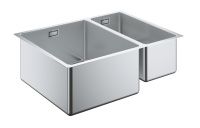 Мойка GROHE из нержавеющей стали, 1,5 чаши, основная чаша слева, монтаж под столешницу, K700U  60-S 58,5/44 1.5 (31577SD0)